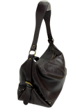 Tods Brown Leather Hobo Bag