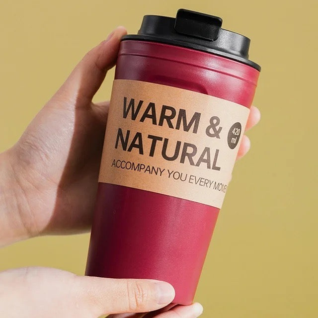 420ml Red Travelling Cup Secondary image