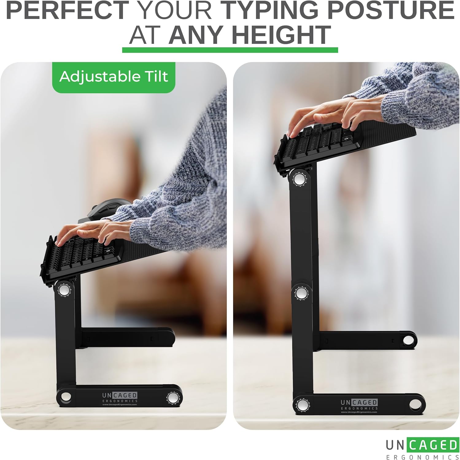 WorkEZ Adjustable Keyboard Stand For Desktop Computer Secondary image