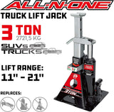 Powerbuilt 3 Ton Bottle Jack And Jack Stands In One 6000 Pound AllinOne Car Lift Heavy Duty Vehicle Unijack