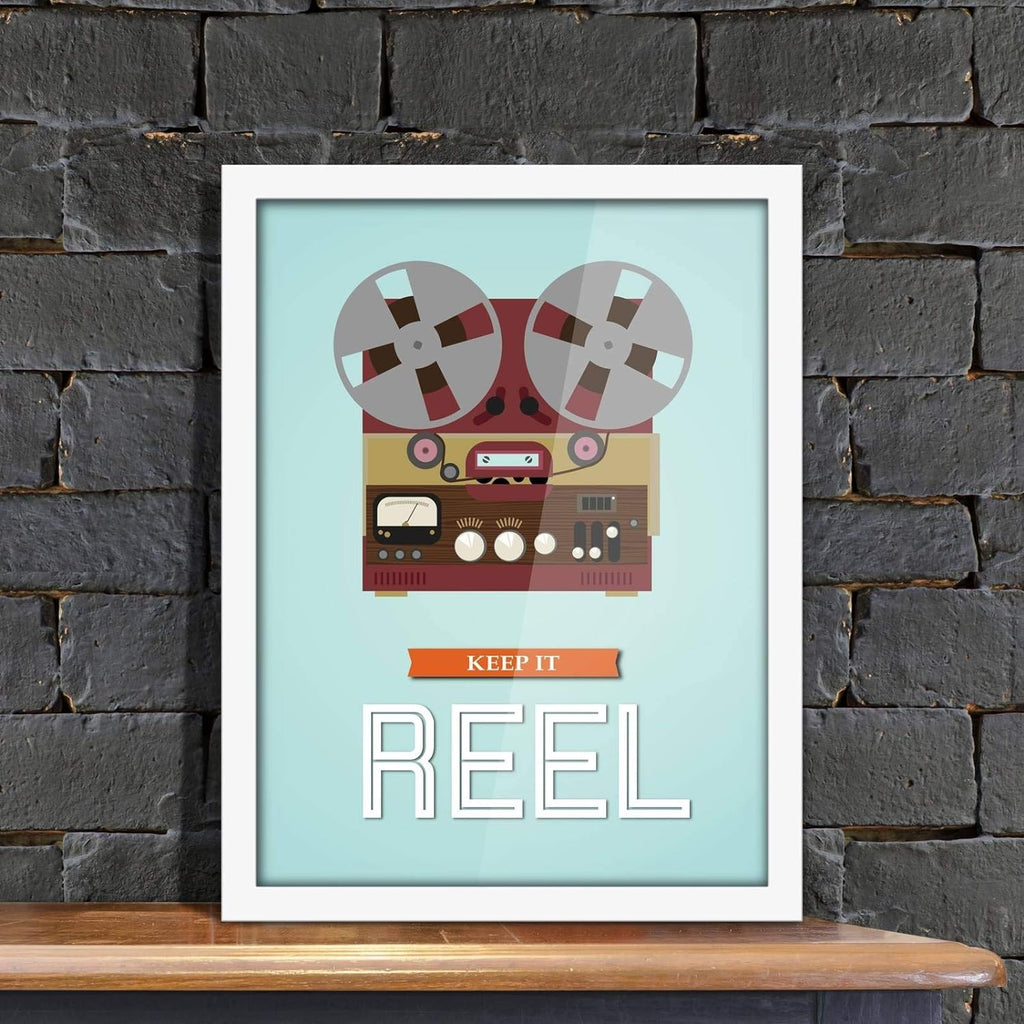 Poster Hub Keep It Reel Motivational Art Decor