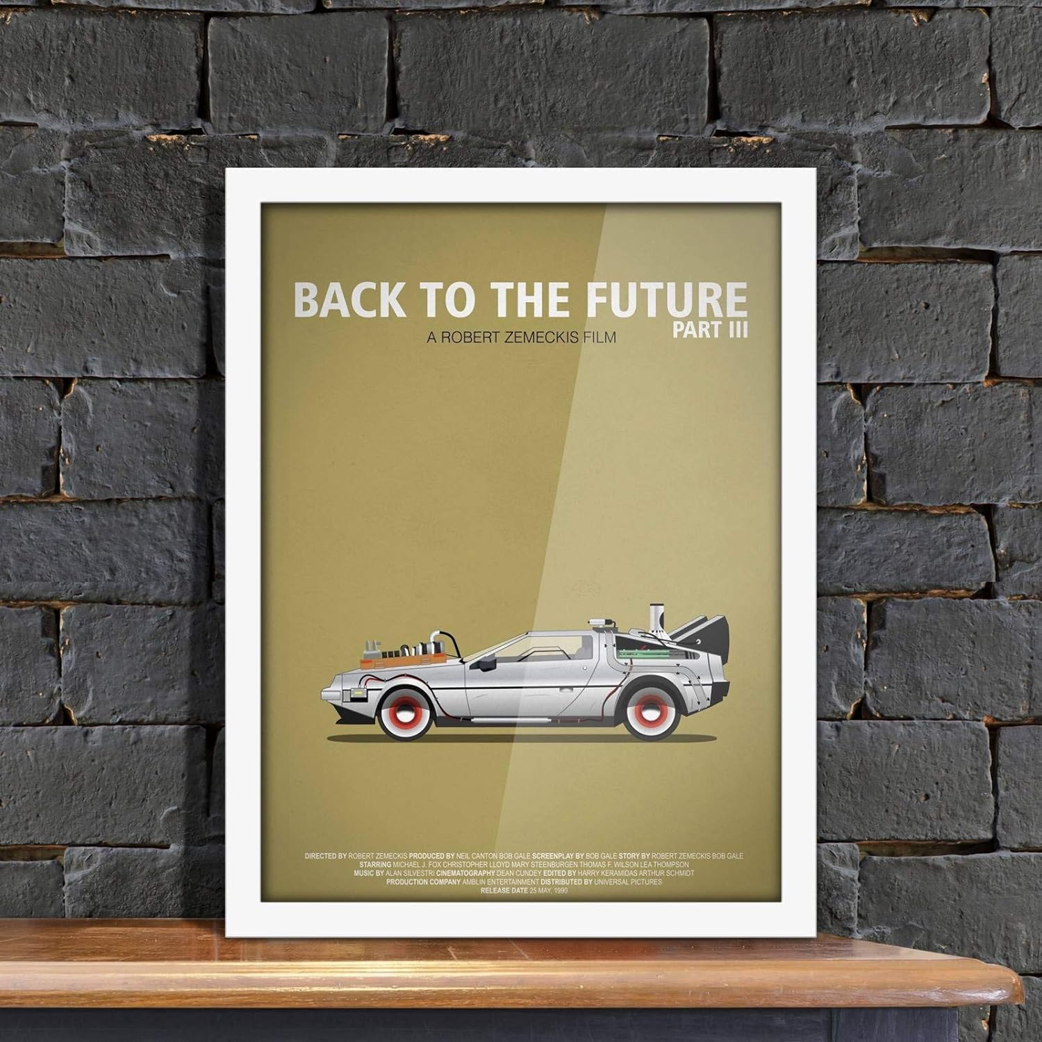 Poster Hub Famous Cars Back To Future 3 Art Decor Secondary image