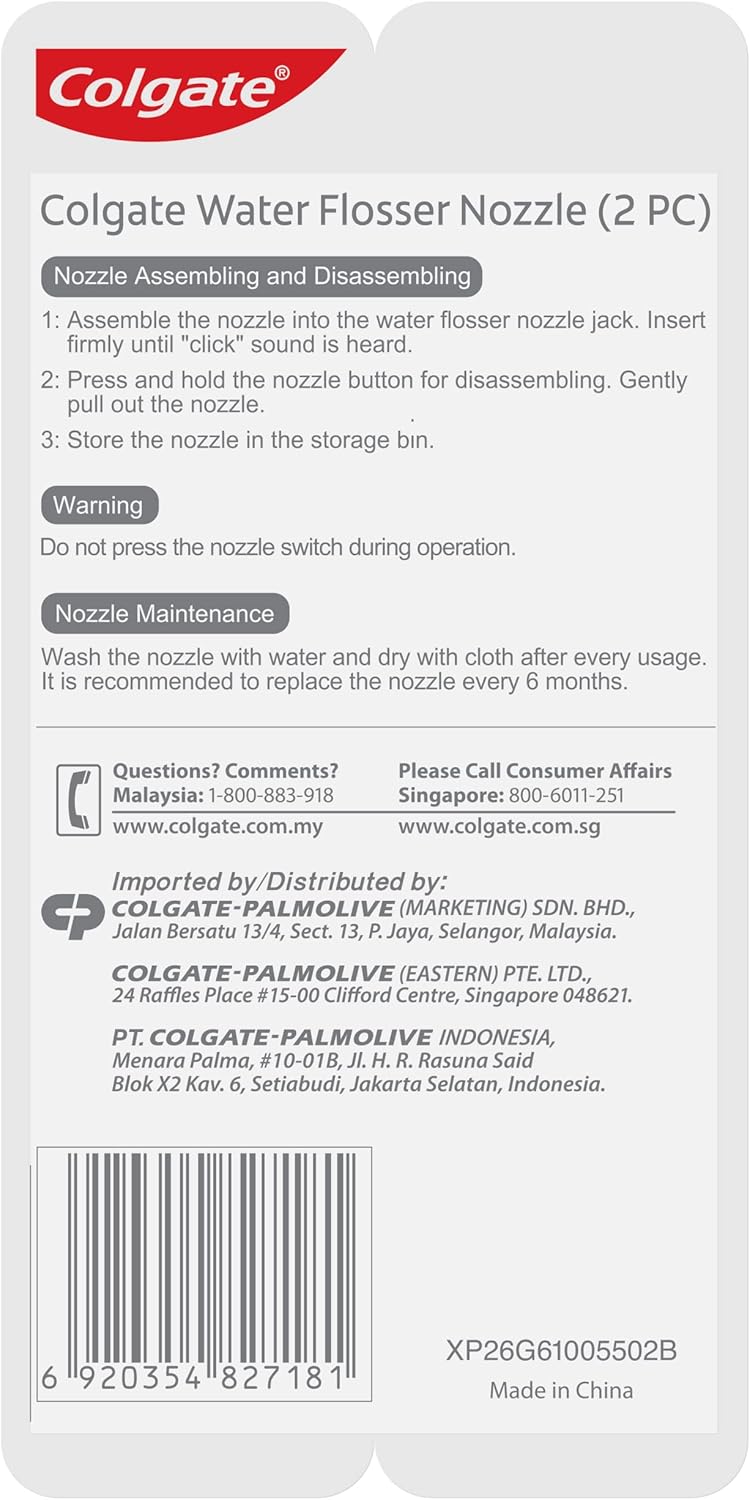 Colgate Water Flosser Nozzle Duo Pack