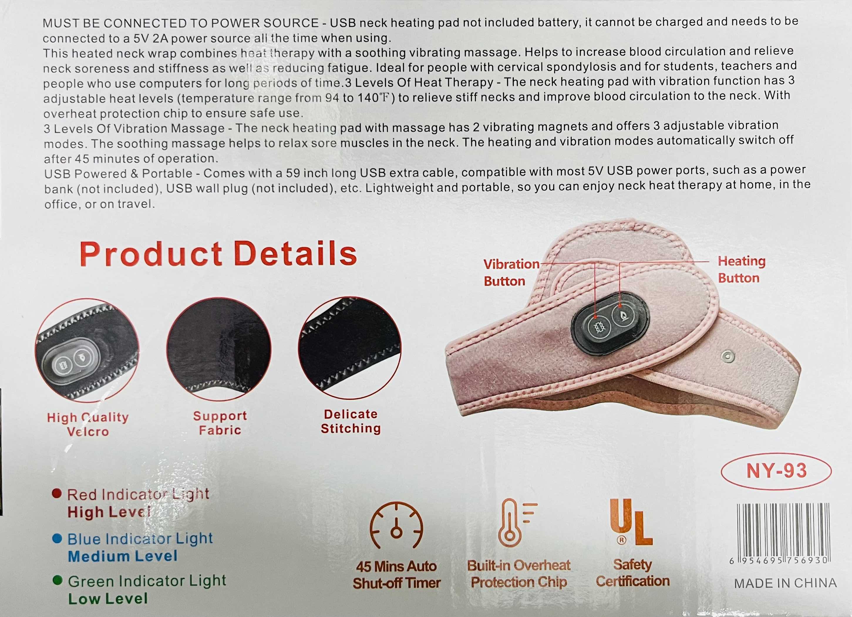 Neck Vibration Heating Pad Secondary image