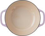Lodge 6 Quart Enameled Cast Iron Dutch Oven With Lid Dual Handles Lilac