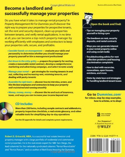 Property Management Kit For Dummies Secondary image