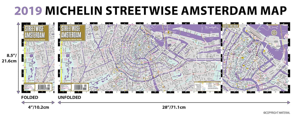Streetwise Amsterdam Map Laminated City Center Street Map of Amsterdam Netherlands
