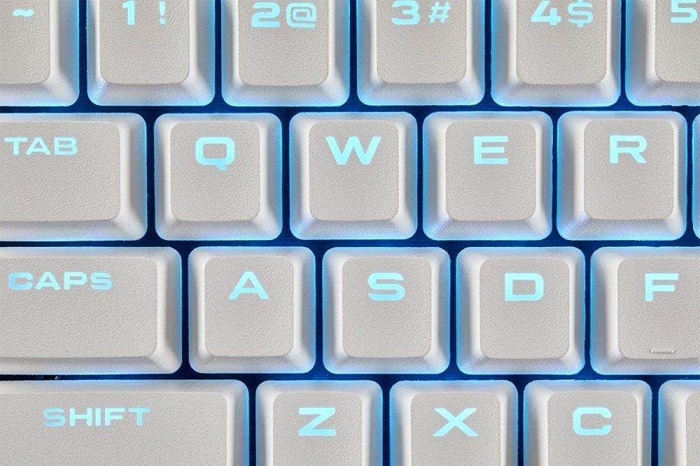 CORSAIR Gaming PBT DoubleShot Keycaps Full 104/105 Keyset White