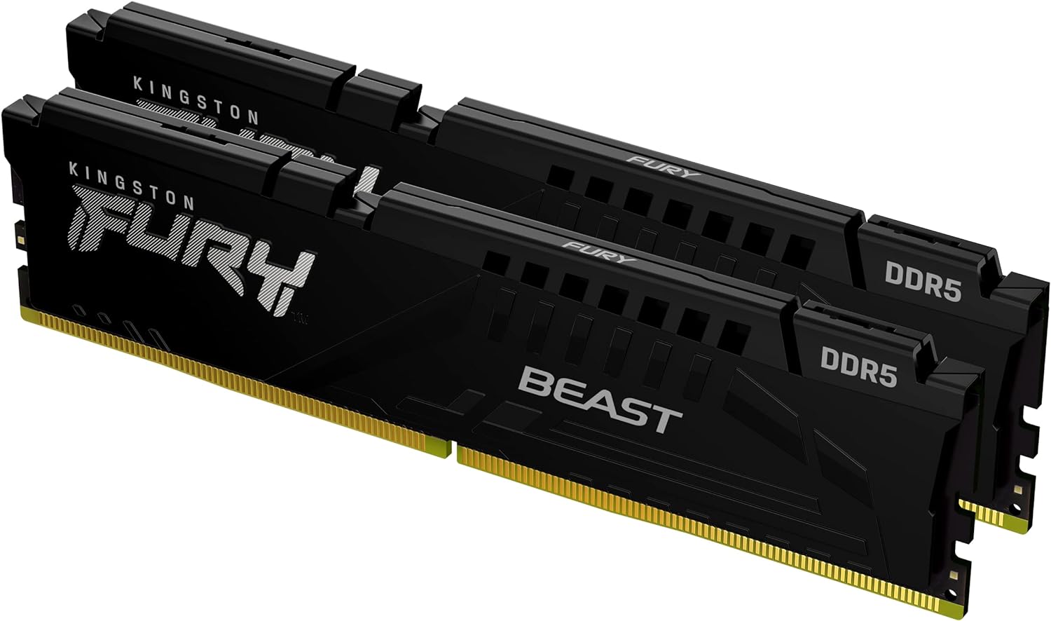 Kingston Technology Fury Beast Black 16GB 4800MTps DDR5 CL38 XMP 3.0 Ready Computer Memory Kit Of 2 KF548C38BBK216 Secondary image