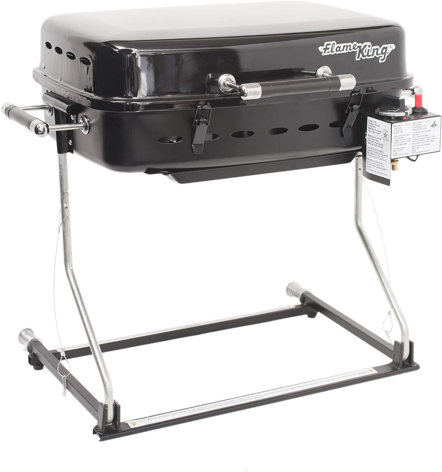 Flame King YSNHT500 RV Or Trailer Mounted BBQ Motorhome Gas Grill Black Secondary image