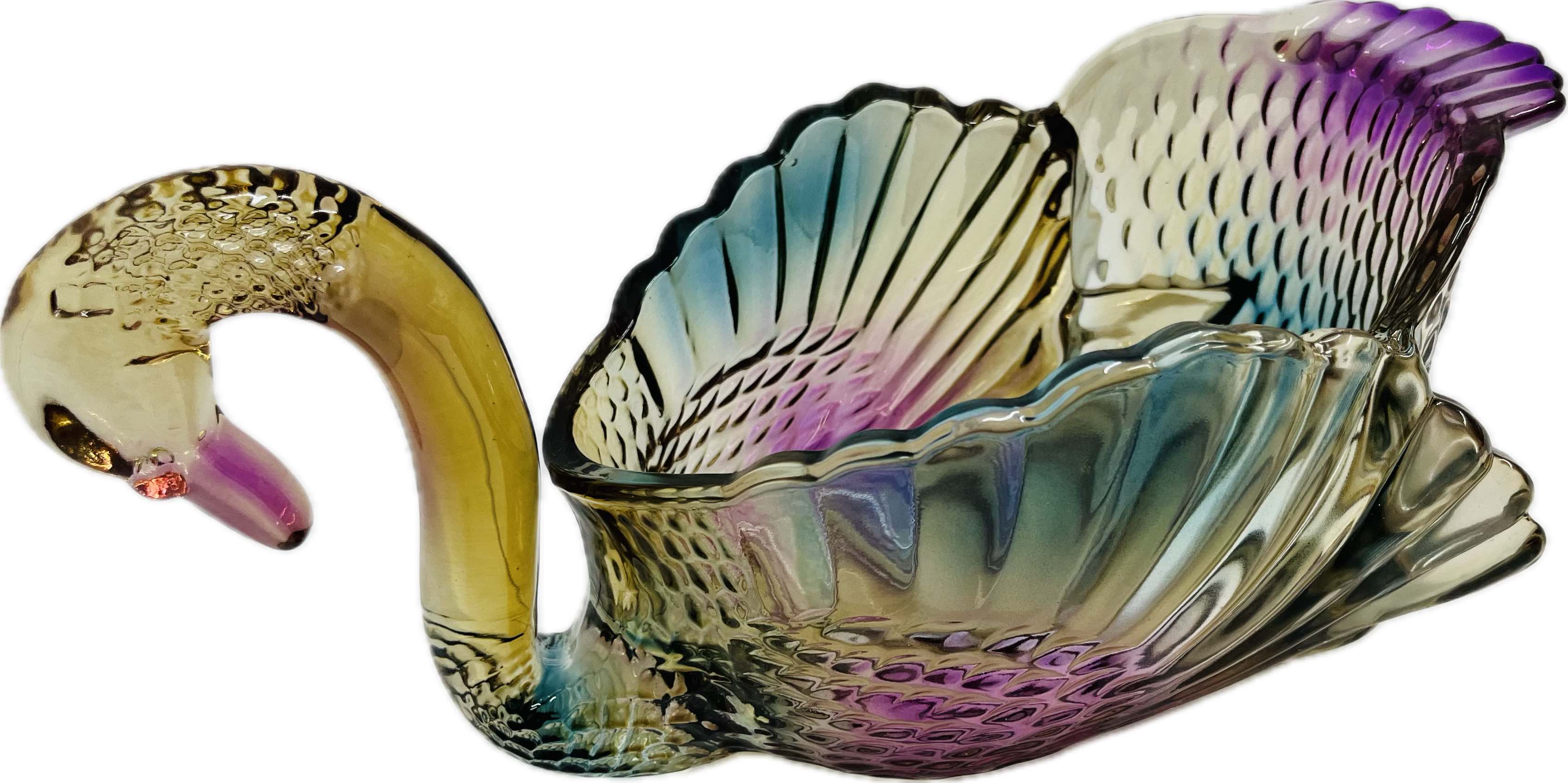 Candy Bowl Swan Glass Secondary image