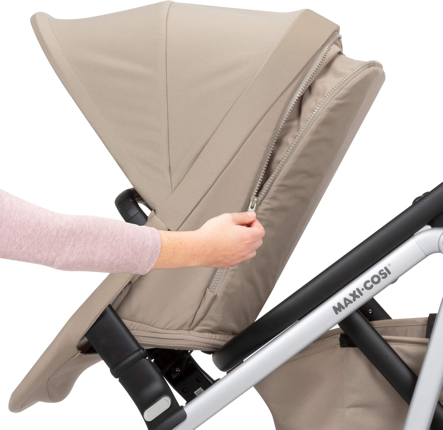 MaxiCosi Lila Modular Stroller Duo Seat Kit With Car Seat And Stroller Adapters Nomad Sand Secondary image