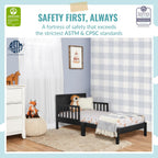 Dream On Me Brookside Toddler Bed In Black