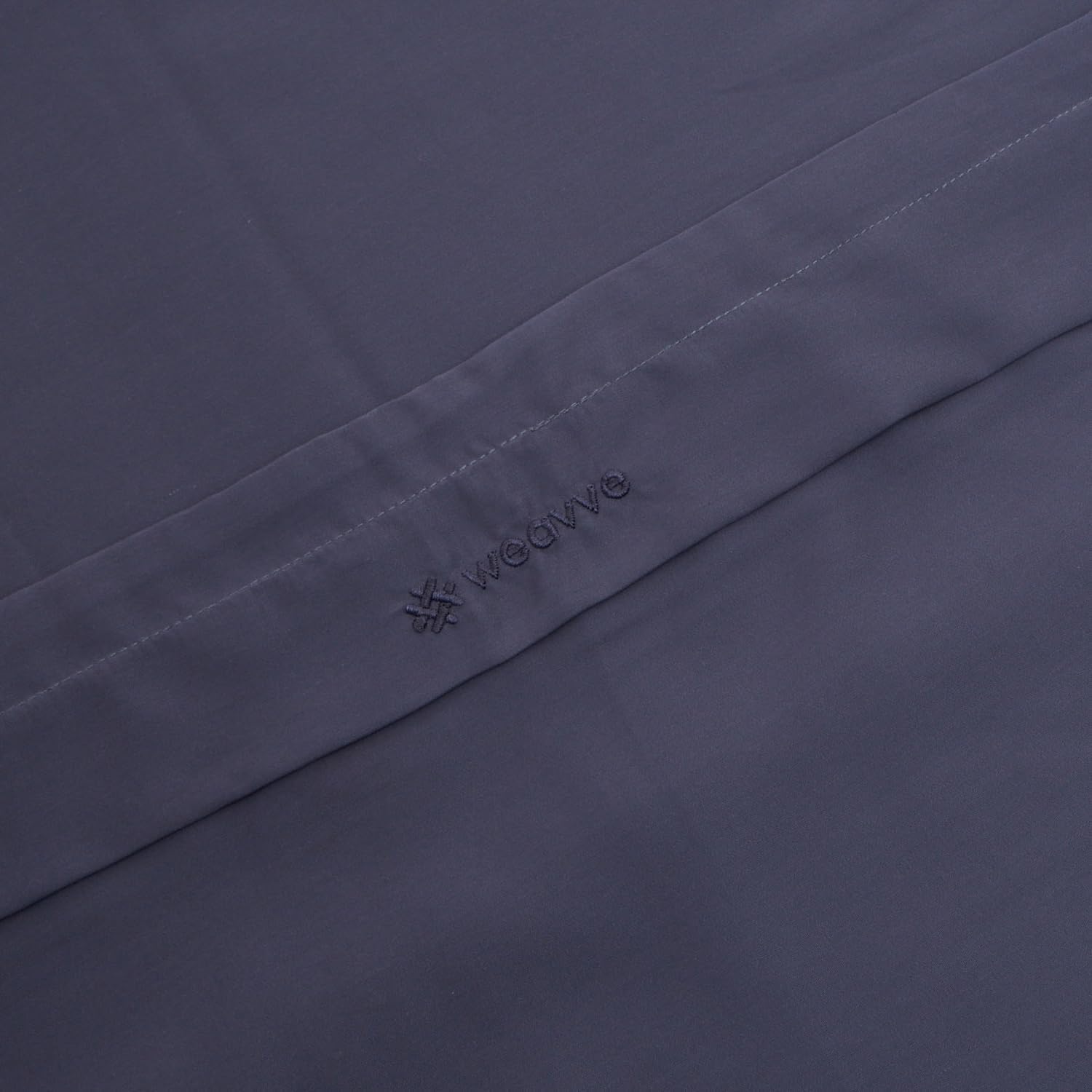 Weavve Home Lyocell Fitted Sheet Set King Size Midnight Blue Secondary image
