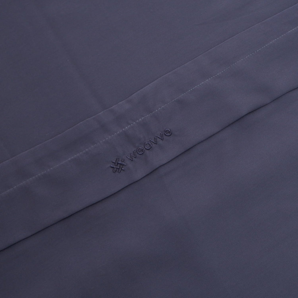 Weavve Home Lyocell Fitted Sheet Set King Size Midnight Blue