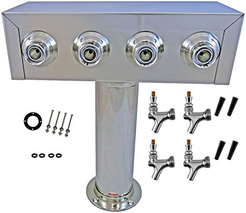 Bev Rite CTT4186 Stainless Steel Product Draft Beer Kegerator T Tower Body 4 Faucets Secondary image