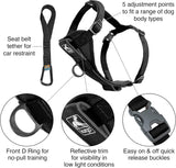 Kurgo TruFit Smart Dog Walking Harness Quick Release Black Medium