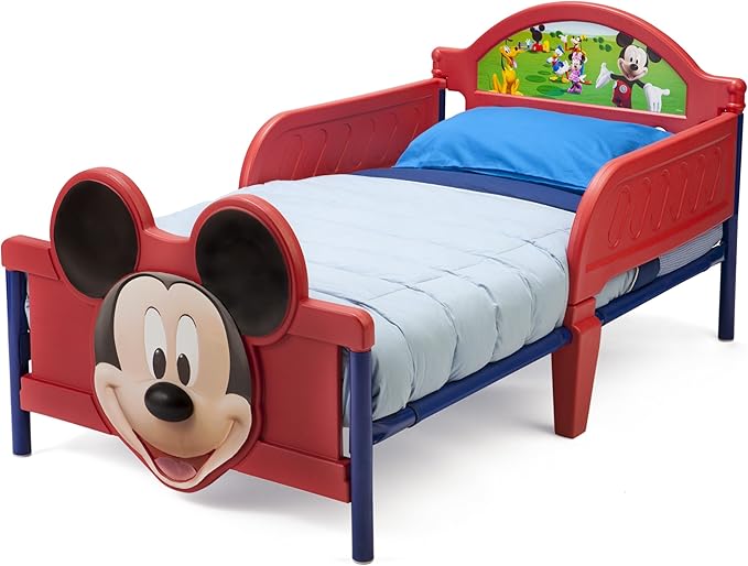 Delta Children 3D-Footboard Toddler Bed, Disney Mickey Mouse