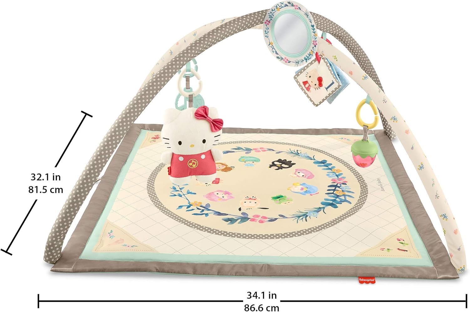 Fisher-Price GXC10 Hello & Kitty Baby Gym Playset