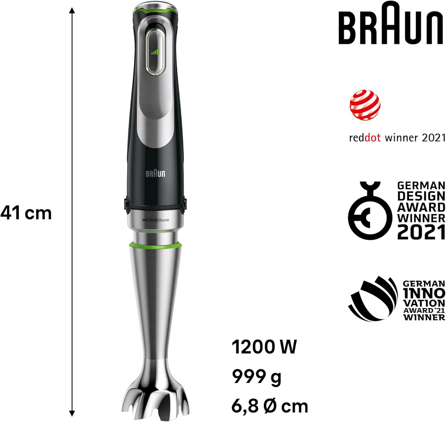 Braun MultiQuick 9 MQ9187XLI Hand Blender With Food Processor Chopper Masher And Whisk Black Secondary image