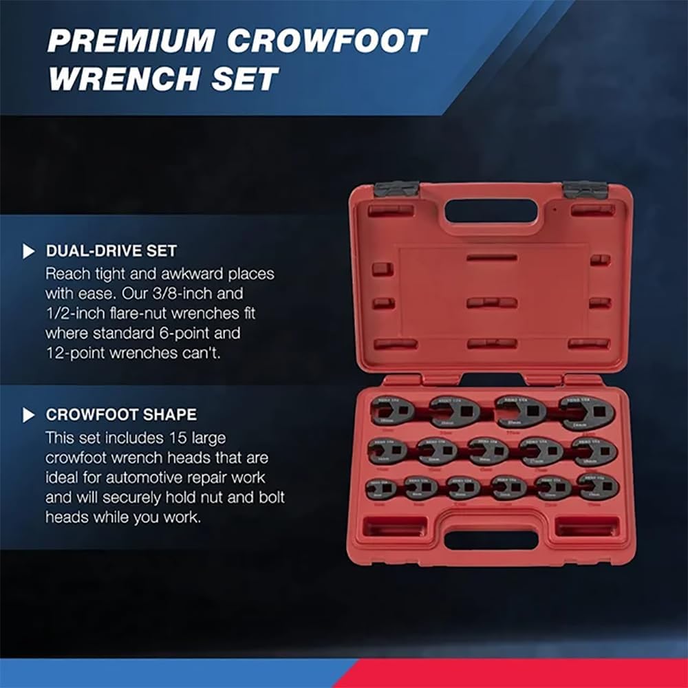Neiko 03324A Crowfoot Wrench Set METRIC 8 TO 24MM Secondary image