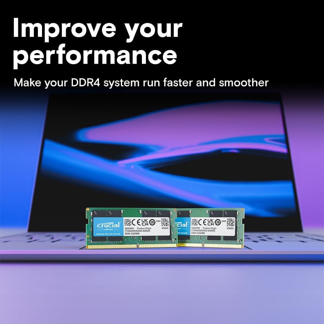 Crucial CT2K8G4SFS824A 16GB Kit 8GBx2 DDR4 2400 MTPS SRx8 SODIMM 260Pin Memory Secondary image