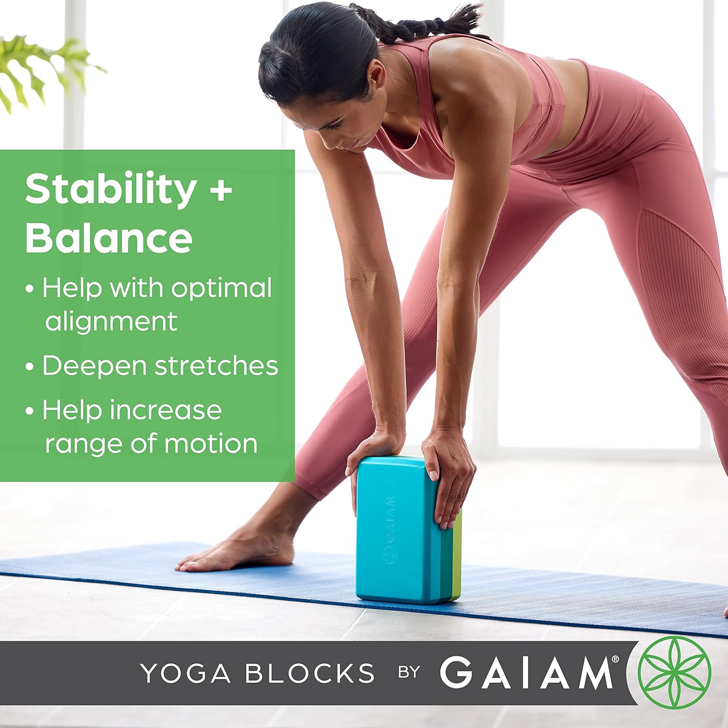 Gaiam Yoga Block Marbled Granite Secondary image