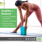 Gaiam Yoga Block Marbled Granite