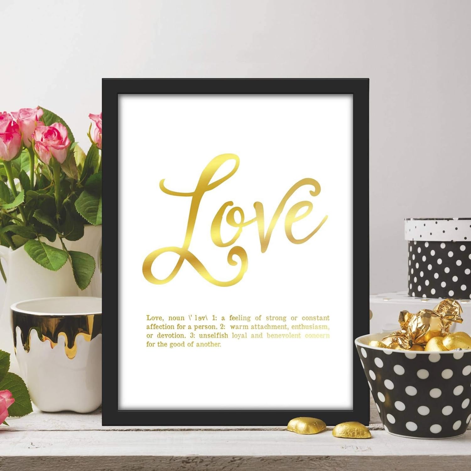 Poster Hub Love Foil Art Decor Secondary image