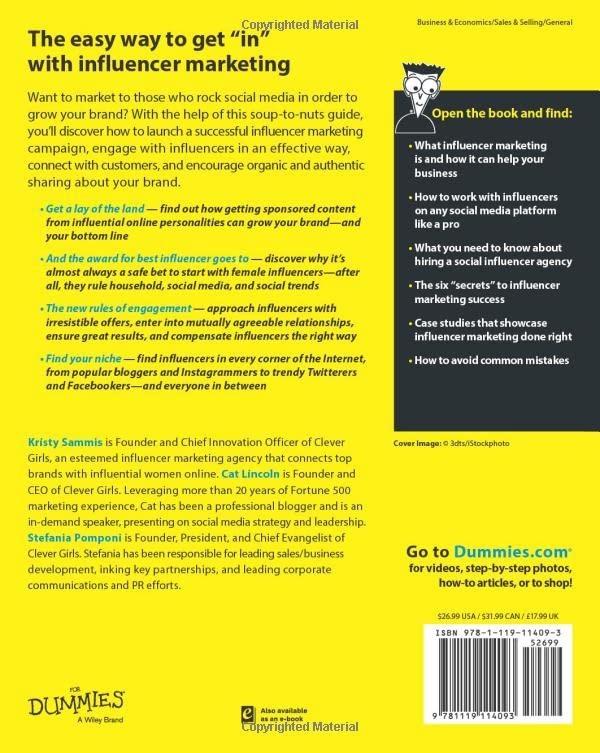 Influencer Marketing For Dummies Paperback Secondary image