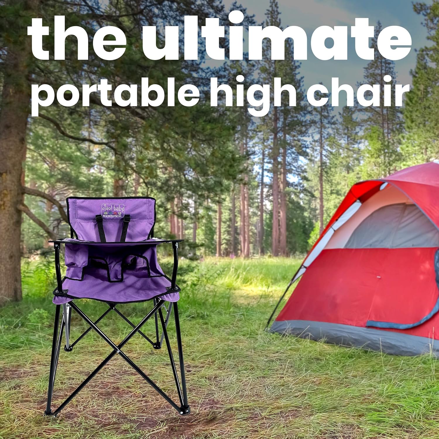 Ciao Baby Portable High Chair For Babies And Toddlers Purple Secondary image