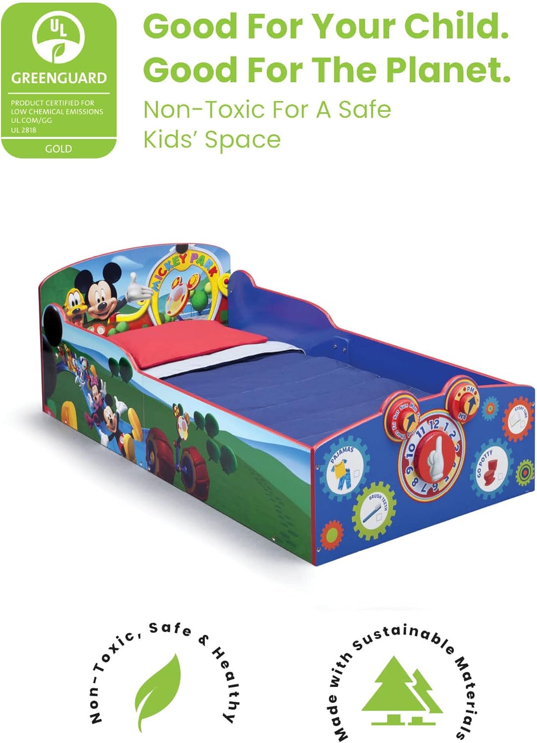 Delta Children Interactive Wood Toddler Bed Mickey Mouse Secondary image
