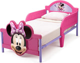 Delta Children 3D Footboard Toddler Bed Disney Minnie Mouse