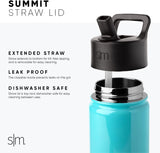 Simple Modern Disney Water Bottle With Straw Lid Vacuum Insulated Stainless Steel Metal Thermos Summit Collection | 32oz Moana Te Fiti Adventure