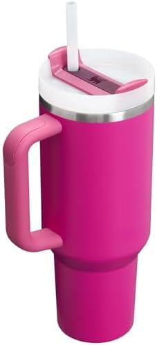 STANLEY Quencher H2.0 FlowState Stainless Steel Vacuum Insulated Tumbler With Lid And Straw Fuchsia 40oz Main image