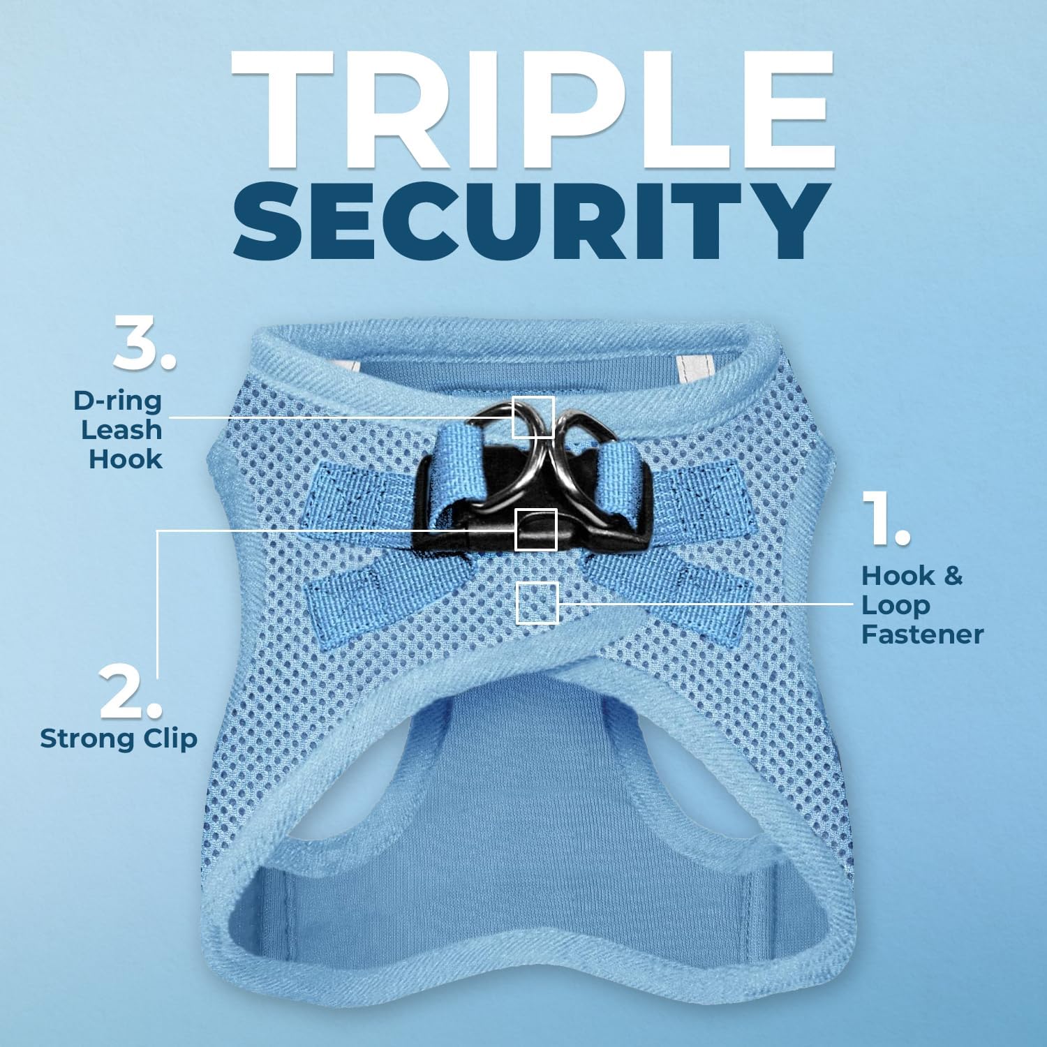 Voyager StepIn Air Dog Harness Baby Blue XXXSmall Secondary image