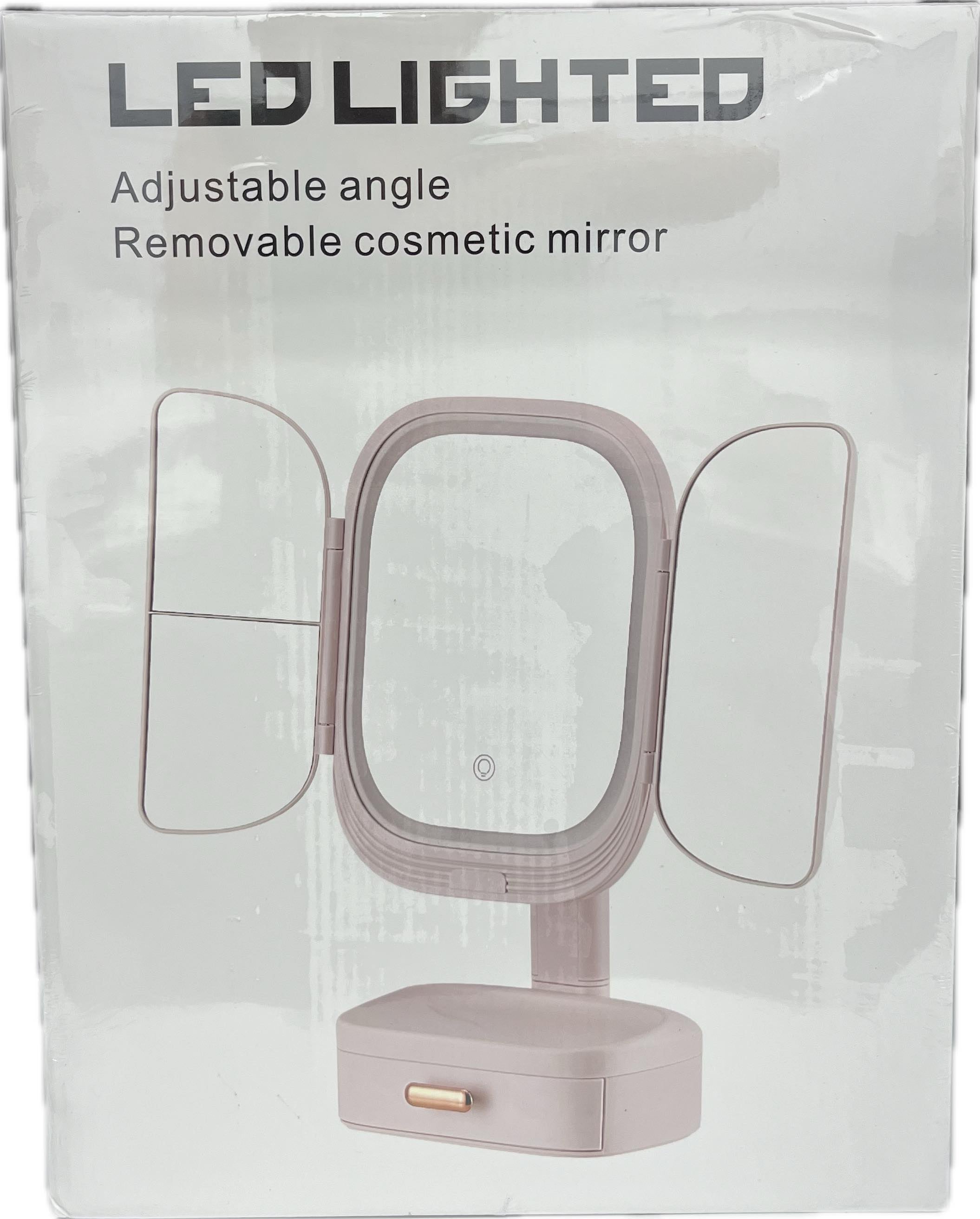 LED Lighted Adjustable Angle Remiovable Cosmetic Mirror Secondary image