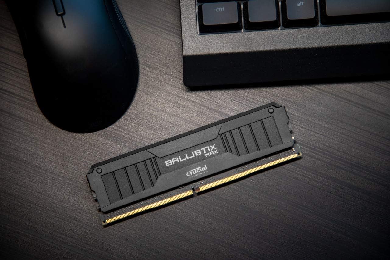 Crucial Ballistix MAX 4400 MHz DDR4 DRAM Desktop Gaming Memory Kit 16GB 8GBx2 CL19 BLM8G44C19U4B Black