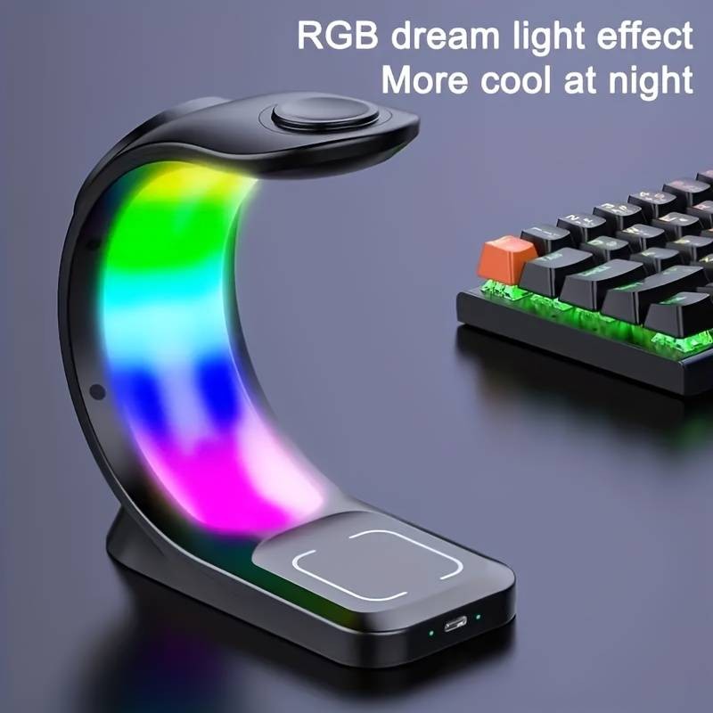 Andowl 3in1 Fast Wireless Charger QA93 Secondary image