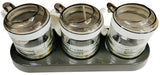 Glass Bee Seasoning Box 3pc Set