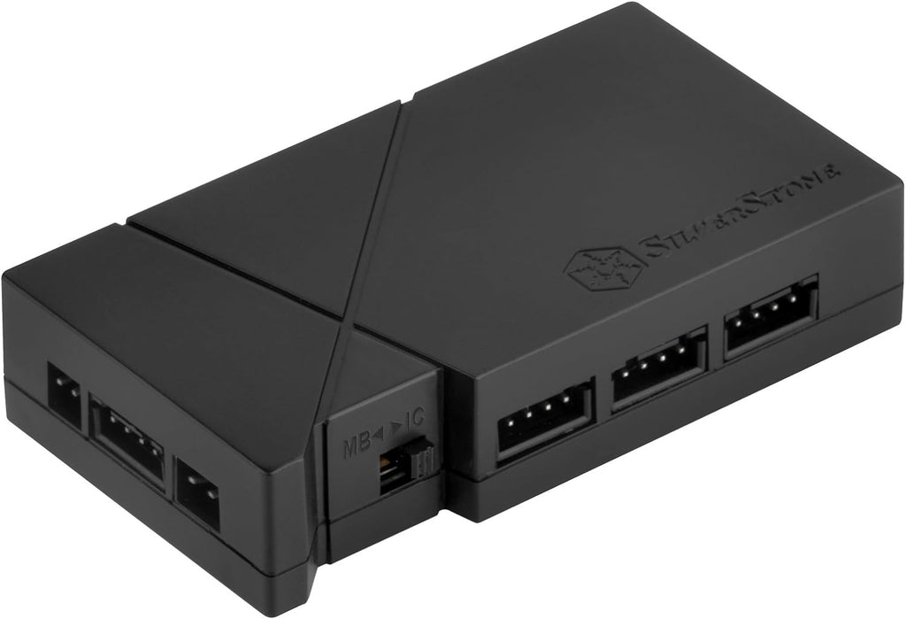 SilverStone Technology RGB LED 8 Port Hub with 2 RGB Light Strips