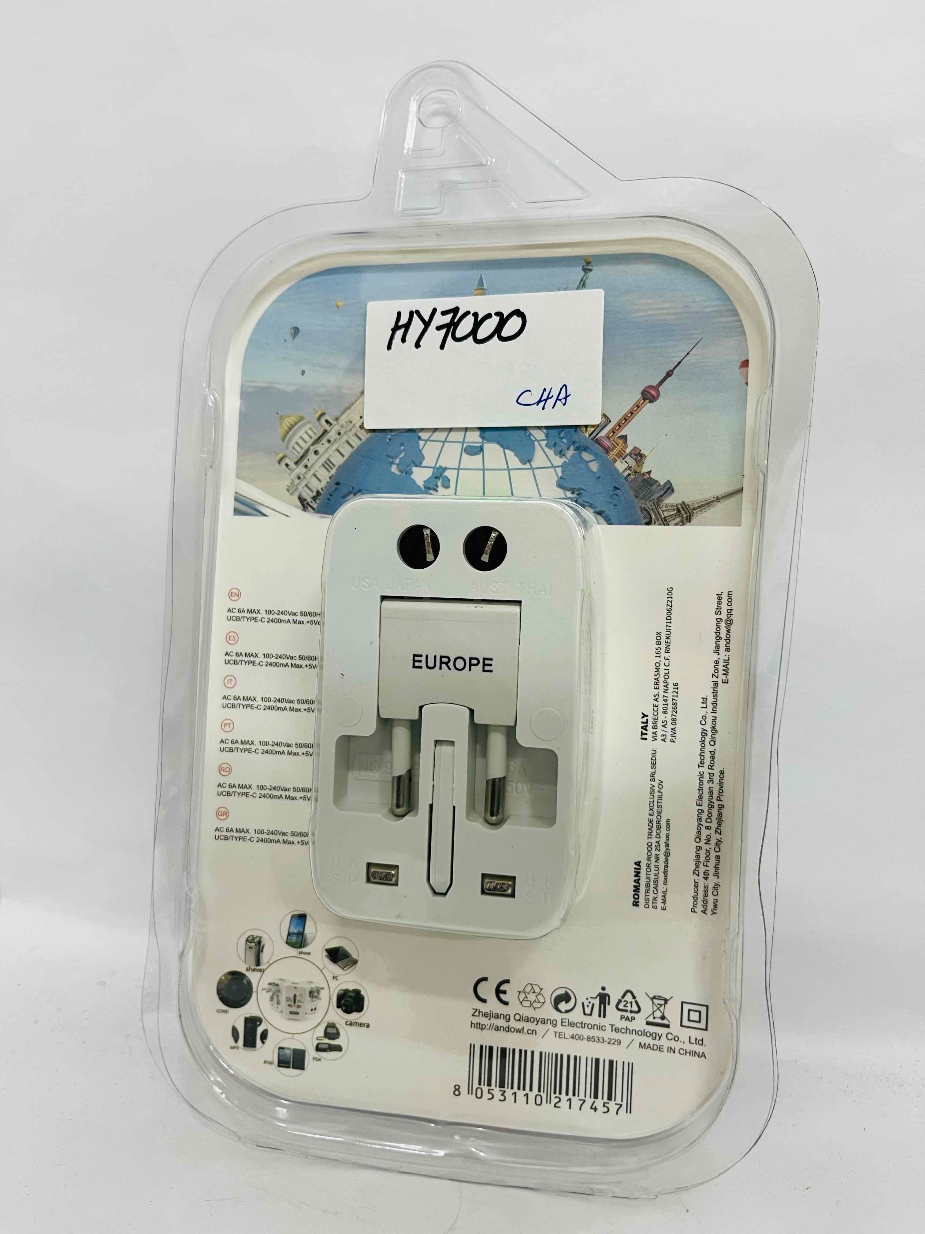 Andowl AC 6A Max Output Multifunctional Plug QA72 Secondary image