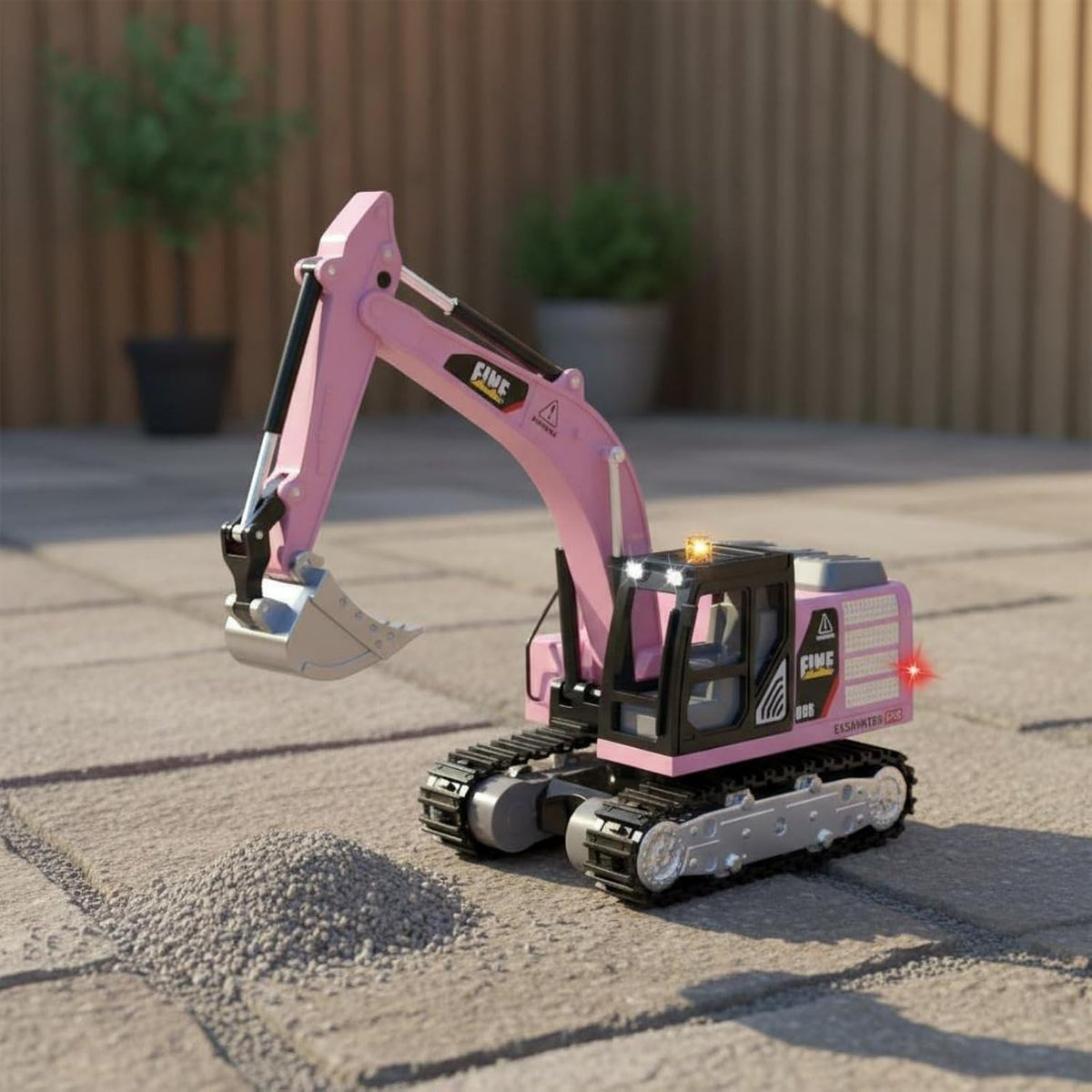 Mini Remote-Controlled Diecast Excavator