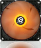 MetallicGear MGF140PRGBBK Skiron MGF140 RGB 140mm Fan PWM High Airflow Nine Blade Design Rubber Dampening Washers Integrated RGB Lighting
