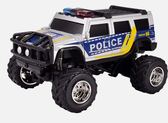 Mini Remote-Controlled Diecast Police Jeep Secondary image