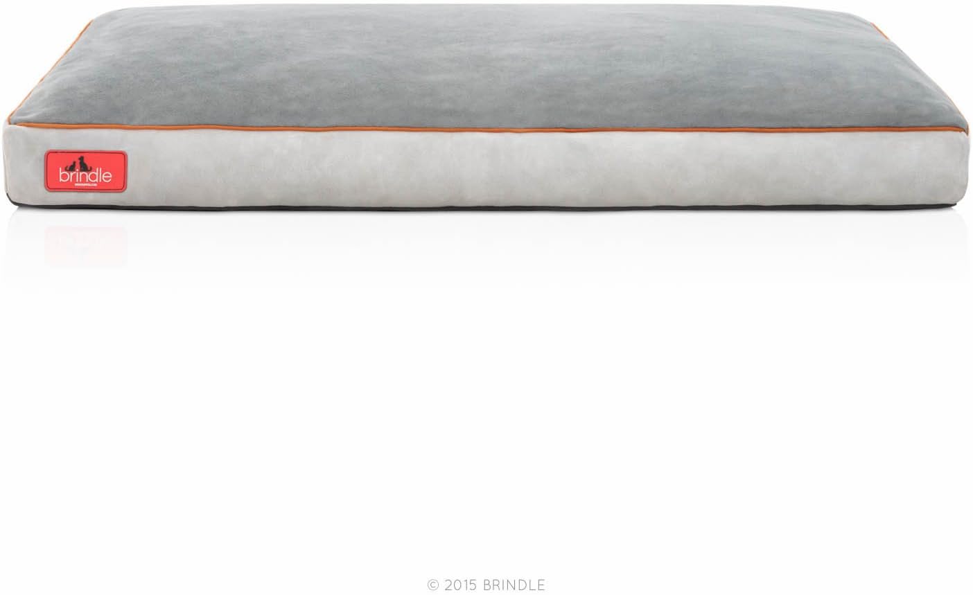 BRINDLE Shredded Memory Foam Pet Bed Small 22in X 16in Stone Plush Secondary image