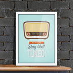 Poster Hub Stay Well Tuned Motivational Art Decor