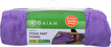 Gaiam Yoga Towel MatSized ActiveDry NonSlip MoistureWicking SweatAbsorbent Microfiber Hot Yoga Towel Purple