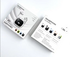 Earphones With LCD Screen - Transparent Casing