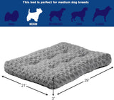 MidWest Homes For Pets Deluxe Super Plush Dog And Cat Bed 30in Gray